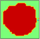 Fig. 1?The position of evacuee and burning area in the room.